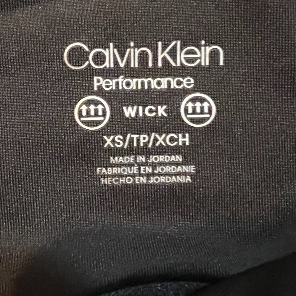 Calvin Klein Performance Black Floral Printed High Waist Bike Shorts XS NWT - Picture 4 of 6